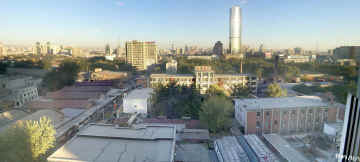 A unusually clear day in Beijing, after a rain.